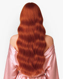 Coleta/Cortina de Fibra Sunset Flame Ondulada – 26” 200 g (Sintética, Heat-Friendly)
