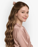 Extensiones Clip-In Golden Bow Bio Highlight – 4 Piezas, 24", 220 g (Fibra Resistente al Calor)