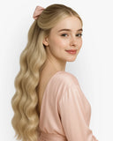 Extensiones Clip-In Ivory Rose Bio Highlight – 4 Piezas, 24", 220 g (Fibra Resistente al Calor)