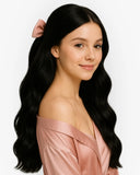 Extensiones Clip-In Black Velvet Bio Highlight – 4 Piezas, 24", 220 g (Fibra Resistente al Calor)