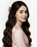 Extensiones Clip-In Toffe Bow Bio Highlight – 4 Piezas, 24", 220 g (Fibra Resistente al Calor)