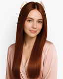 Extensiones Clip-In Sunset Flame Bio Highlight – 4 Piezas, 24", 220 g (Fibra Resistente al Calor)