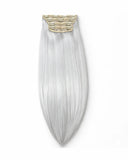 Extensiones Clip-In Ice Glow – 4 Piezas, 24", 200g (Fibra Resistente al Calor)