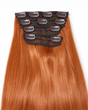 Extensiones Clip-In Flaming Hot – 4 Piezas, 24", 190 g (Fibra Resistente al Calor)