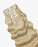 Extensiones Clip-In Vanilla Dream Bio Highlight – 4 Piezas, 24", 220 g (Fibra Resistente al Calor)