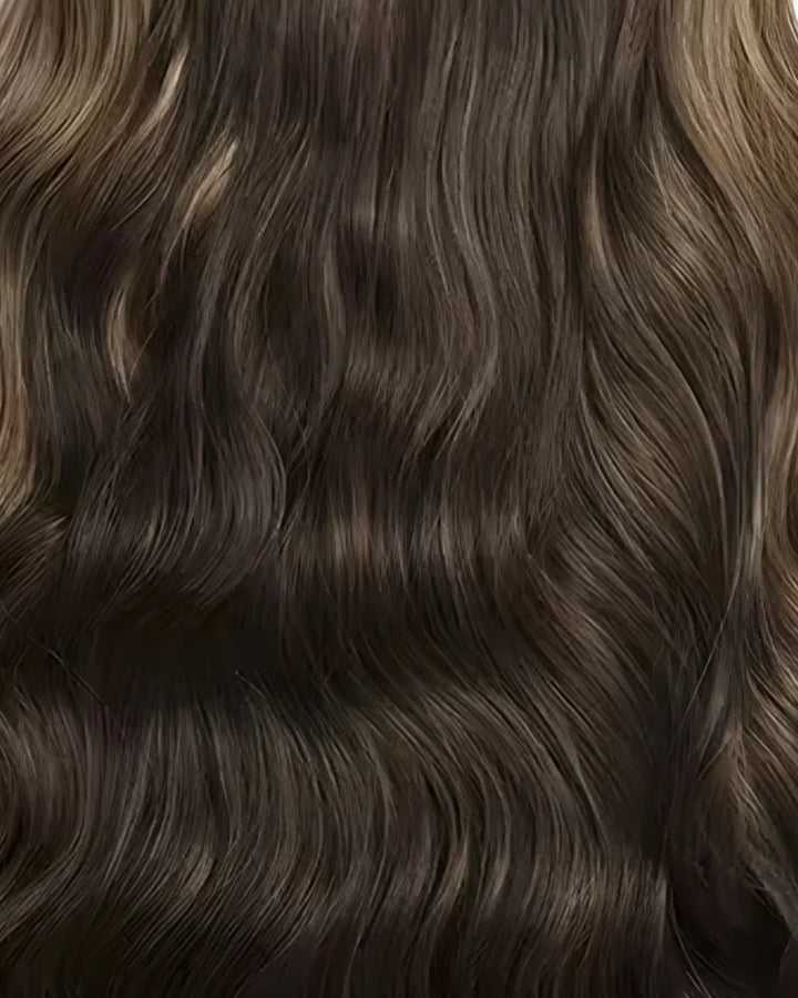 Extensiones Clip-In Black Velvet Bio Highlight – 4 Piezas, 220 g (Fibra Resistente al Calor)