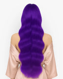 Coleta/Cortina de Fibra Dollhouse Violet Ondulada – 26” 200 g (Sintética, Heat-Friendly)