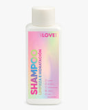 Etiqueta Shampoo Mandalas: ingredientes con romero y baobab