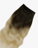 Extensiones Clip-In Buttercream Bow Bio Highlight – 4 Piezas, 24", 220 g (Fibra Resistente al Calor)