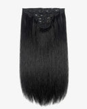 Extensiones Clip-In Negro Natural Lacias - 5 Piezas, 26", 300g (Fibra Resistente al Calor)