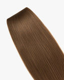 Extensiones Clip-In Chesnut Babe Bio Highlight – 4 Piezas, 24", 220 g (Fibra Resistente al Calor)