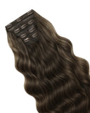 Extensiones Clip-In Toffe Bow Bio Highlight – 4 Piezas, 24", 220 g (Fibra Resistente al Calor)