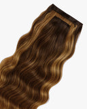 Extensiones Clip-In Caramel Lace Bio Highlight – 4 Piezas, 24", 220 g (Fibra Resistente al Calor)