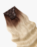 Extensiones Clip-In Dollhouse Blonde Bio Highlight – 4 Piezas, 24", 220 g (Fibra Resistente al Calor)