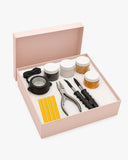 Kit Profesional 8-en-1 Fusión de Queratina + Microlinks (Olla, Plancha, Pinzas, Anillos, Microchips, Barras y Cápsulas)