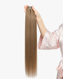 Cortina de Cabello 100% Humano de 100g “Luxury Blindado” – Castaño Medio