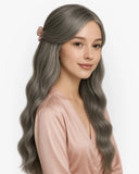 Extensiones Clip-In Moonlight Glow Bio Highlight – 4 Piezas, 24", 220 g (Fibra Resistente al Calor)