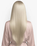 Extensiones Clip-In Snow Angel Bio Highlight – 4 Piezas, 24", 220 g (Fibra Resistente al Calor)