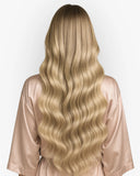 Extensiones Clip-In Ivory Rose Bio Highlight – 4 Piezas, 24", 220 g (Fibra Resistente al Calor)