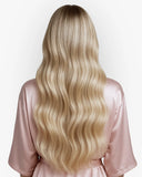Extensiones Clip-In Silk Ribbon Bio Highlight – 4 Piezas, 24", 220 g (Fibra Resistente al Calor)