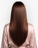 Extensiones Clip-In Chocolate Sugar Bio Highlight – 4 Piezas, 24", 220 g (Fibra Resistente al Calor)