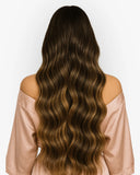 Extensiones Clip-In Caramel Lace Bio Highlight – 4 Piezas, 24", 220 g (Fibra Resistente al Calor)