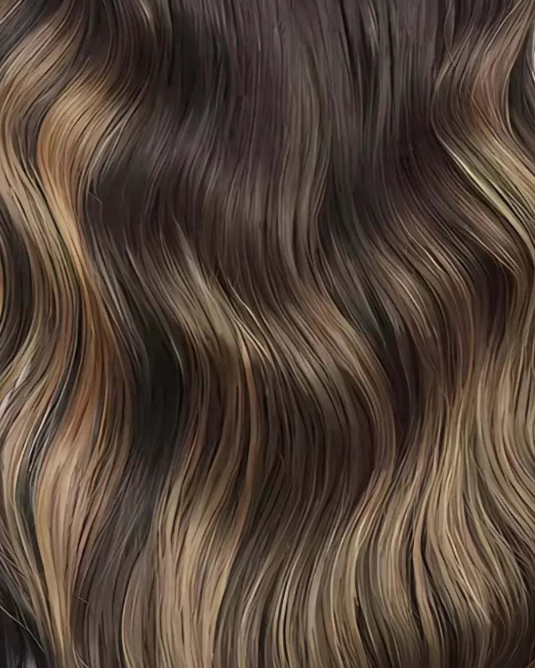 Extensiones Clip-In Black Velvet Bio Highlight – 4 Piezas, 220 g (Fibra Resistente al Calor)