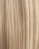 Extensiones Clip-In Vanilla Champagne Glow Highlight – 4 Piezas, 24", 220 g (Fibra Resistente al Calor)