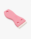 Raspador de plástico rosa con hojas doble filo para mantenimiento de tape-in