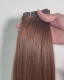 Cortina de Cabello 100% Humano Premium – Castaño Claro – 100 g